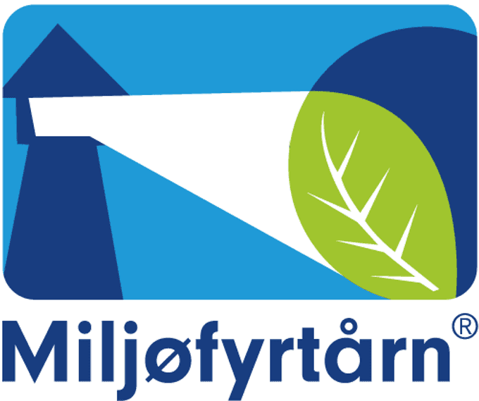 Logoen til Miljøfyrtårn-ordningen.